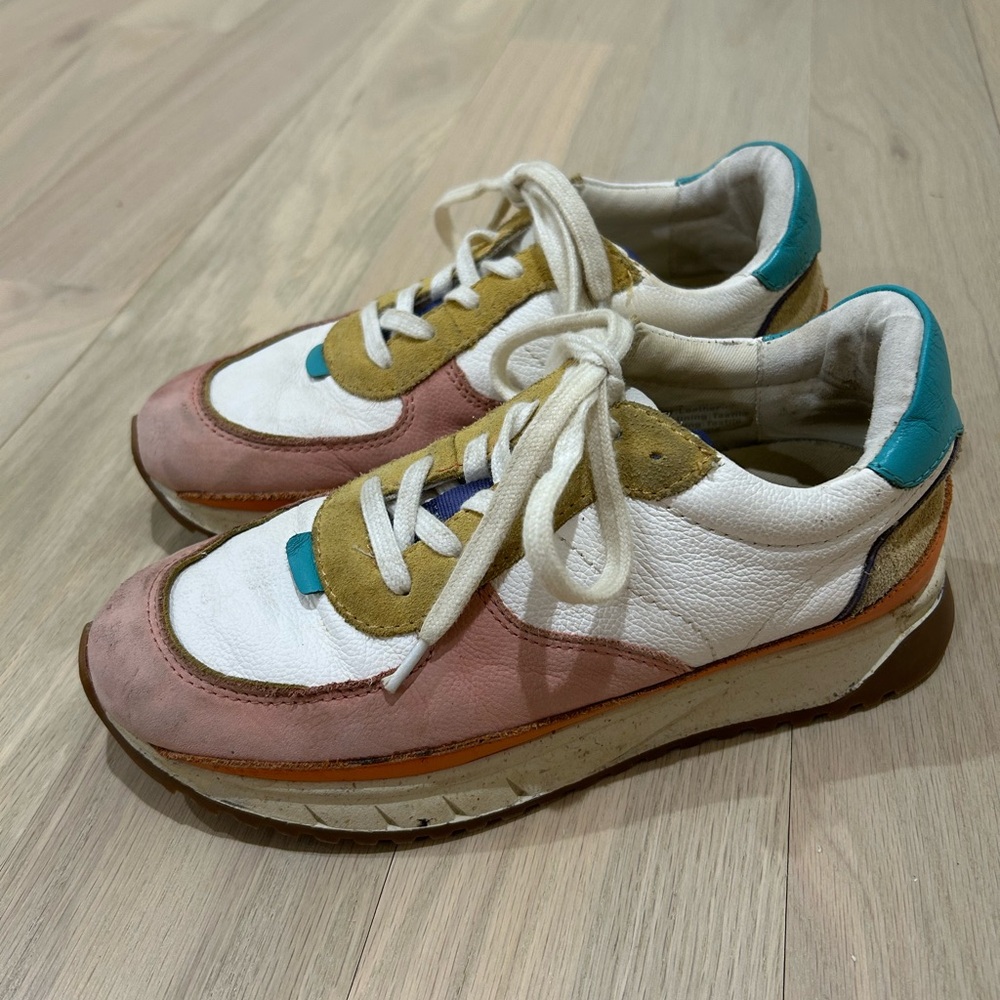Madewell Colorful Sneakers with Pink and Blue Accents